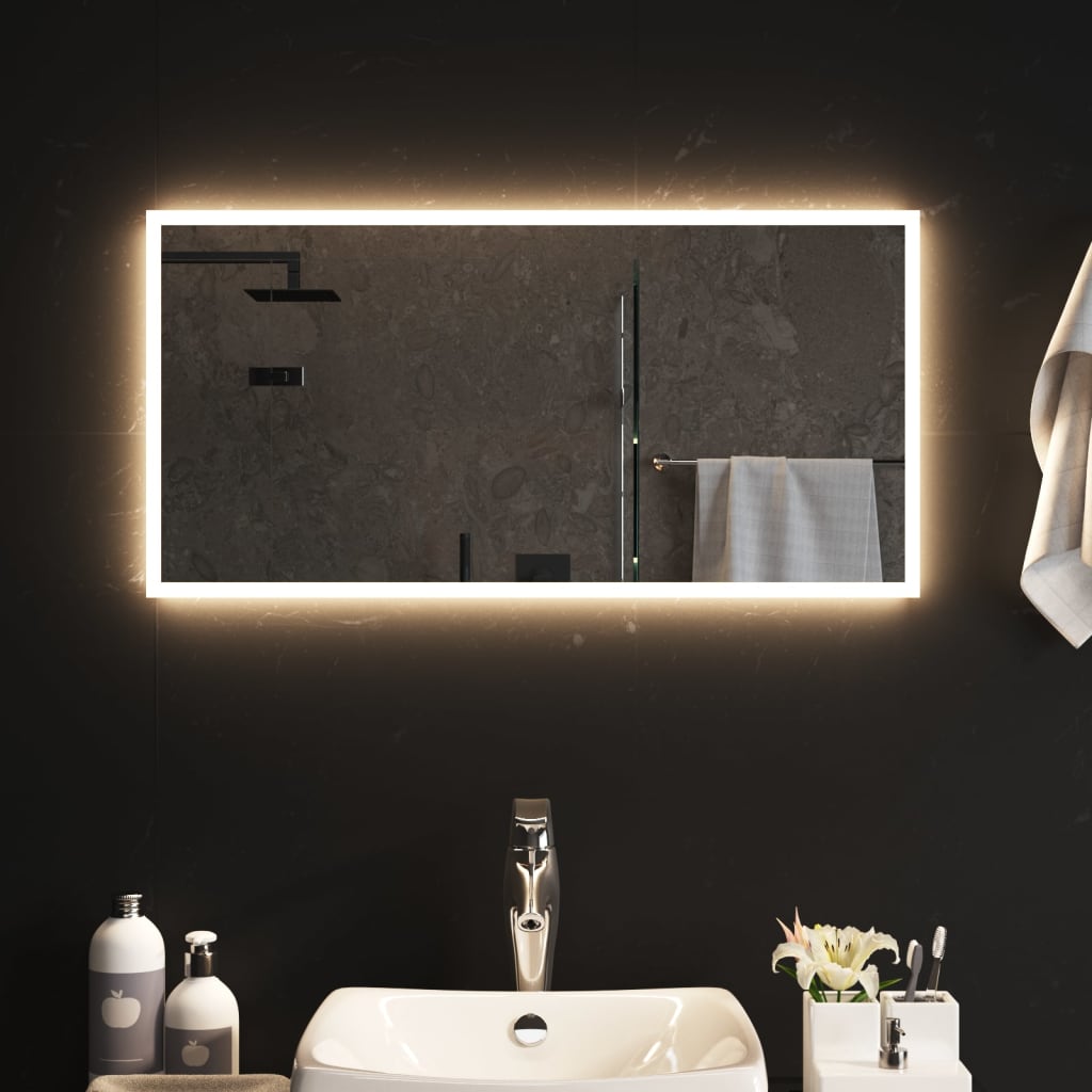 VidaXL Badezimmerspiegel LED 40x80 cm