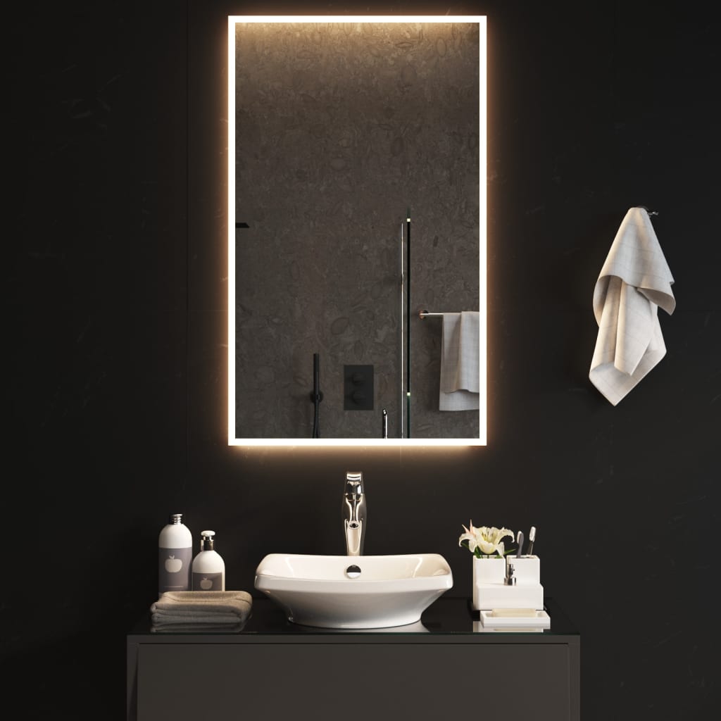 VidaXL Badezimmerspiegel LED 60x100 cm