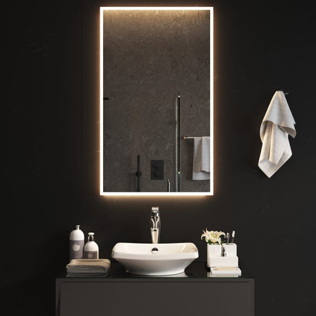 VidaXL Badezimmerspiegel LED 60x100 cm