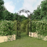 VidaXL Gartenbogen 116x45x240 cm Stahl schwarz