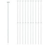 VidaXL Pflanzenstecker 20 Stk. 91 cm Stahl dunkelgrün