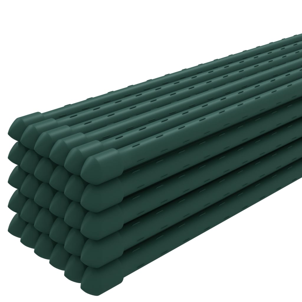 VidaXL Pflanzenstäbe 30 Stk. 90 cm Stahl Grün
