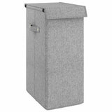Vidaxl Waschkorb zusammenklappbar 26x34.5x59.5 cm Kunstwinlengrau