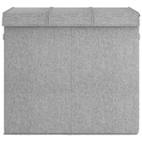 Vidaxl Laundry basket Collapsible 64.5x34.5x59 cm Art linen gray