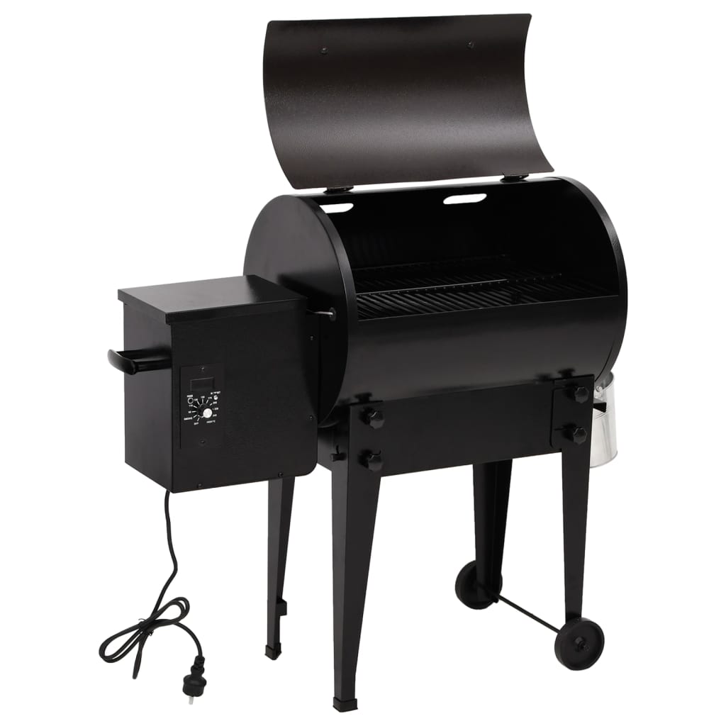 Vidaxl Pelletgrill 94 cm Eisen schwarz