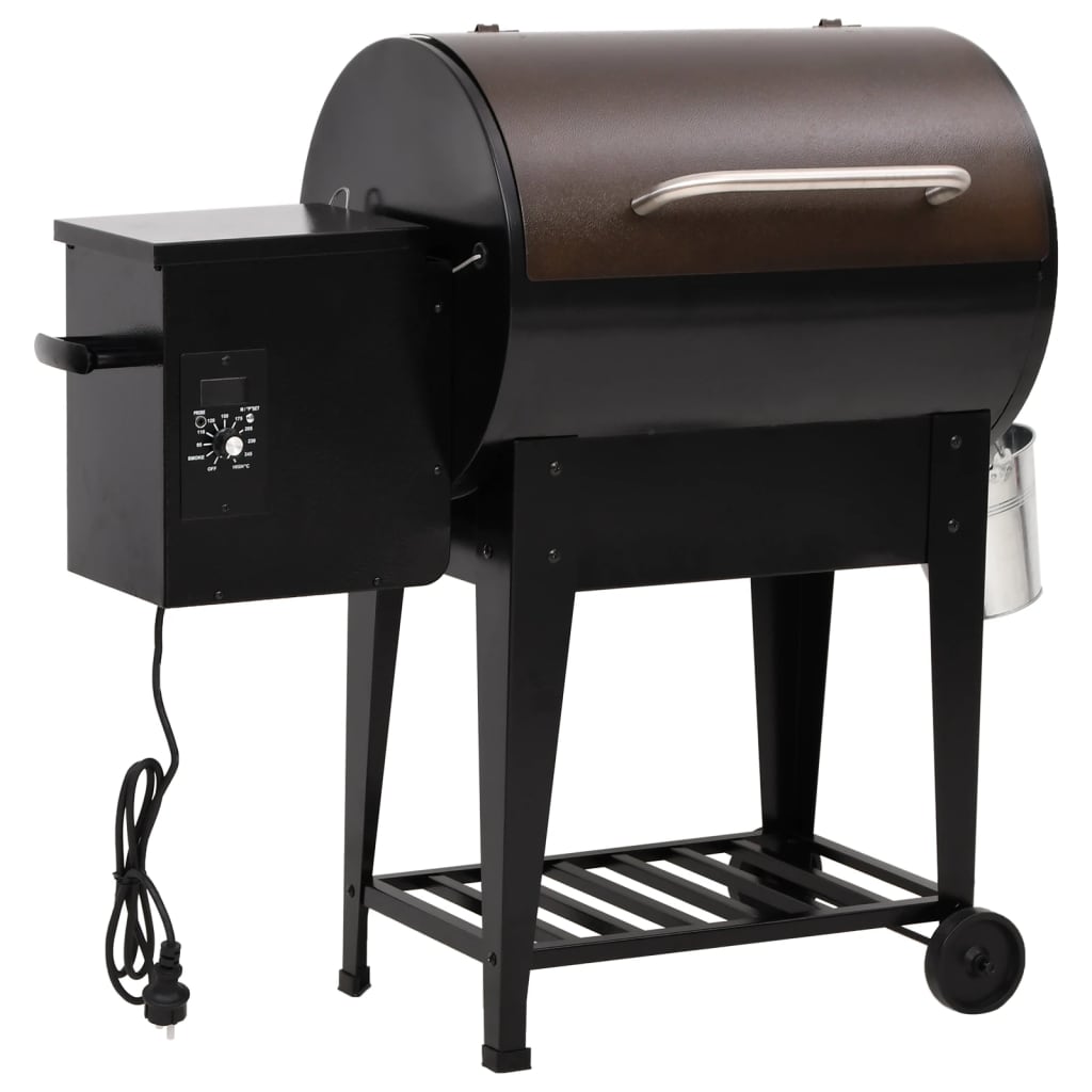 Vidaxl PelletbarbeCue z dolną płytą 94 cm żelaza