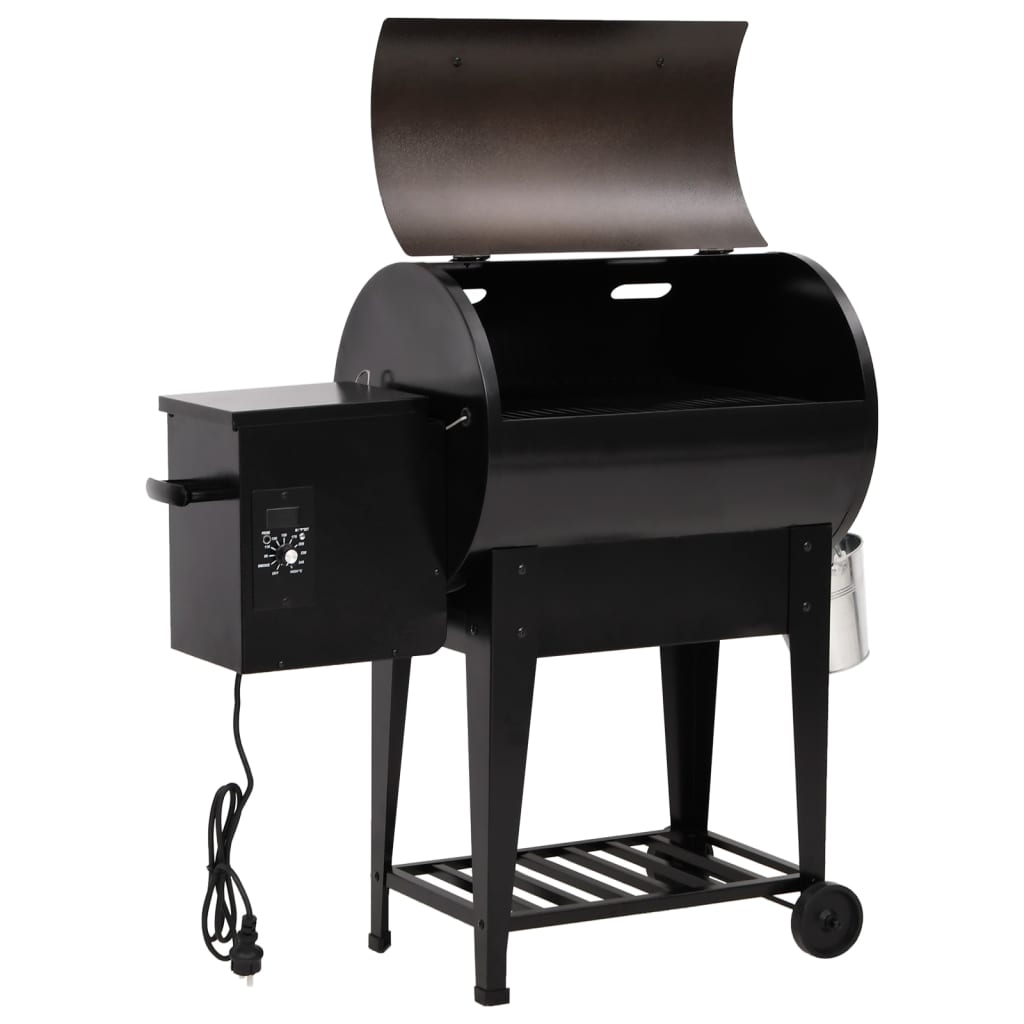 Vidaxl PelletbarbeCue z dolną płytą 94 cm żelaza