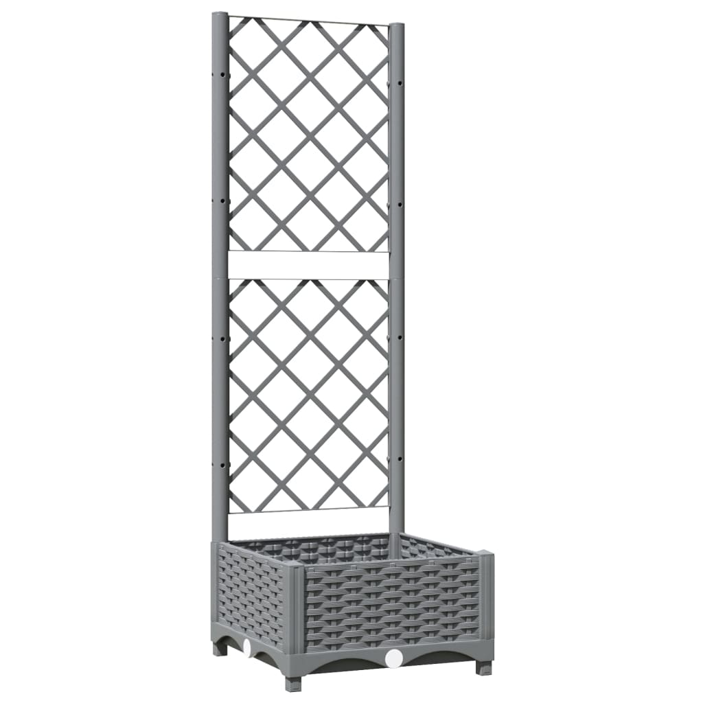 Vidaxx Pflanzgefäß mit Spalier 40x40x121,5 cm Polypropylen
