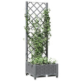 Vidaxx Pflanzgefäß mit Spalier 40x40x121,5 cm Polypropylen