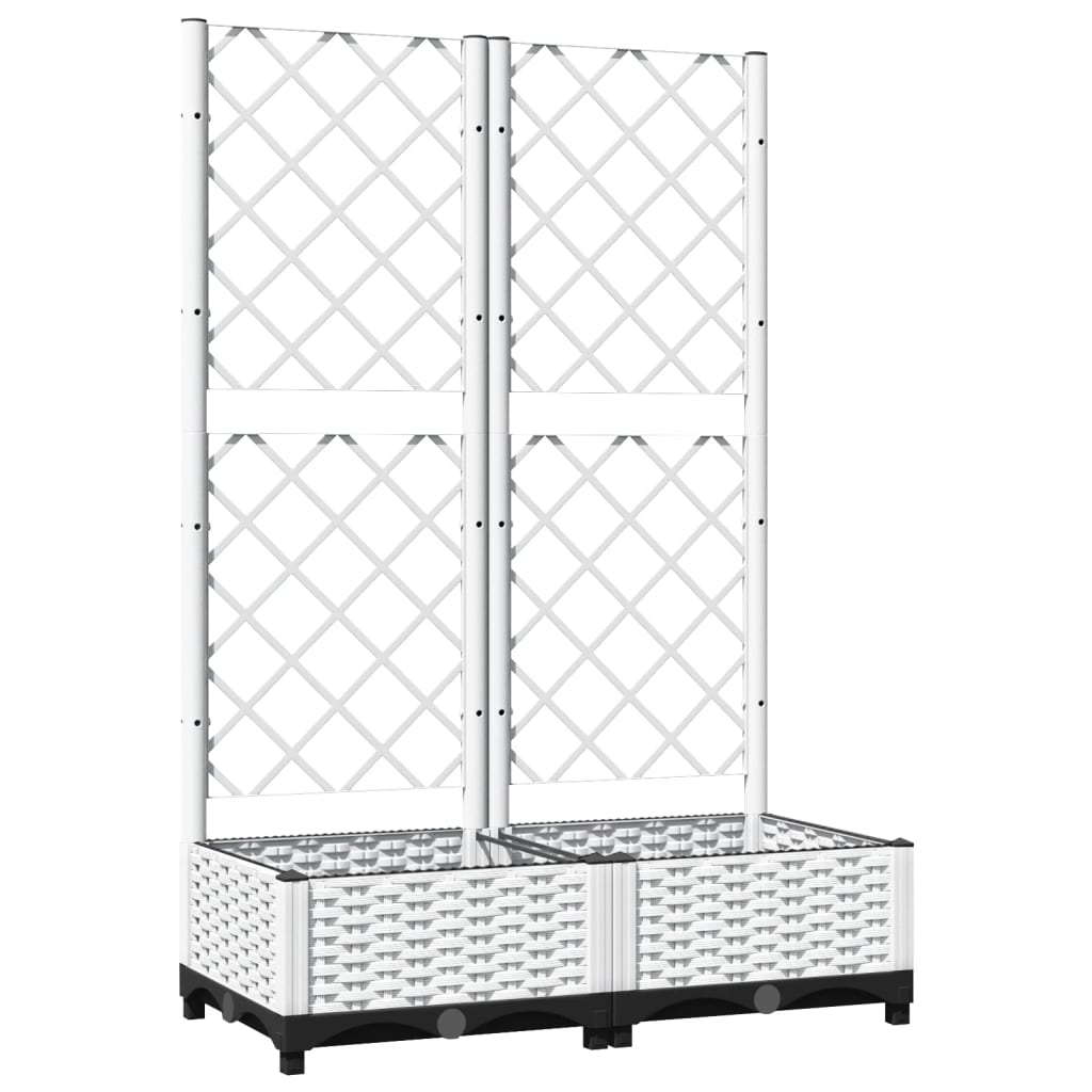 Vidaxx Pflanzgefäß mit Spalier 80x40x121,5 cm Polypropylen