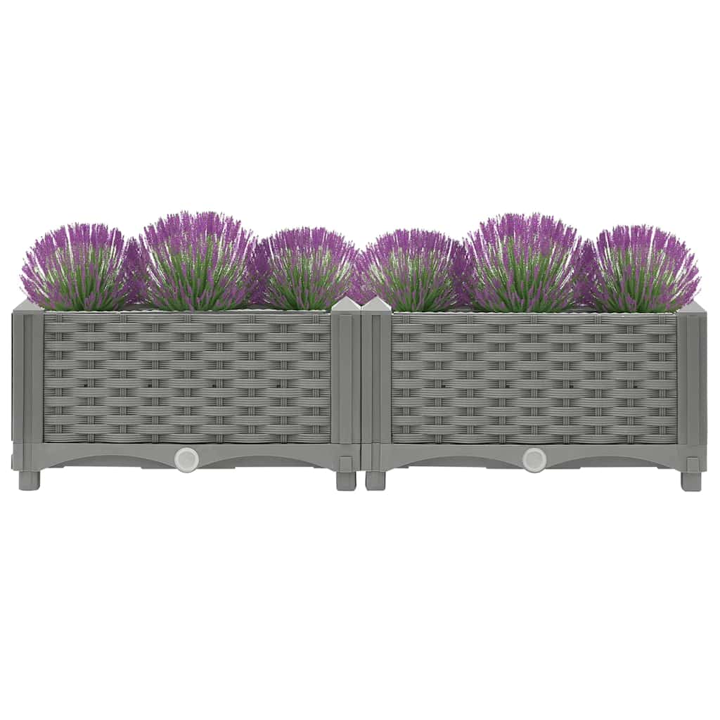Vidaxx Pflanzgefäß erhöht 80x40x23 cm Polypropylen