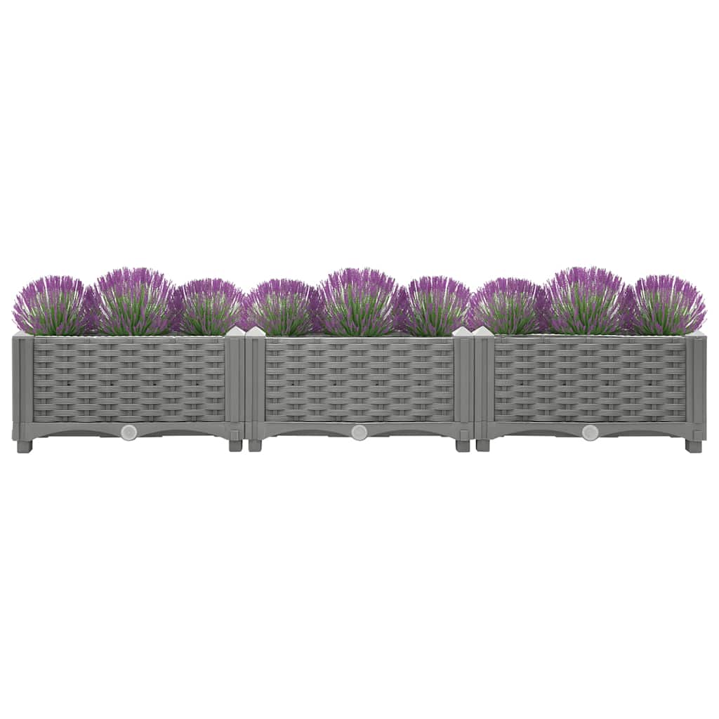 Vidaxx Pflanzgefäß erhöht 120x40x23 cm Polypropylen