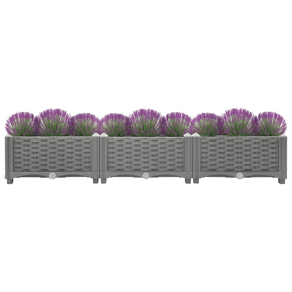 VidaXL Planter raised 120x40x23 cm Polypropene