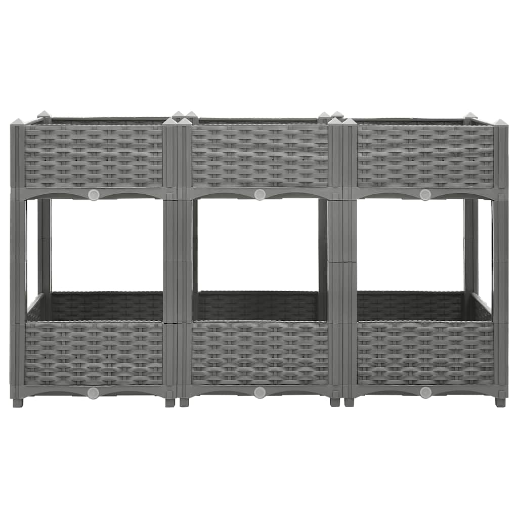 Vidaxx Pflanzgefäß erhöht 120x40x71 cm Polypropylen
