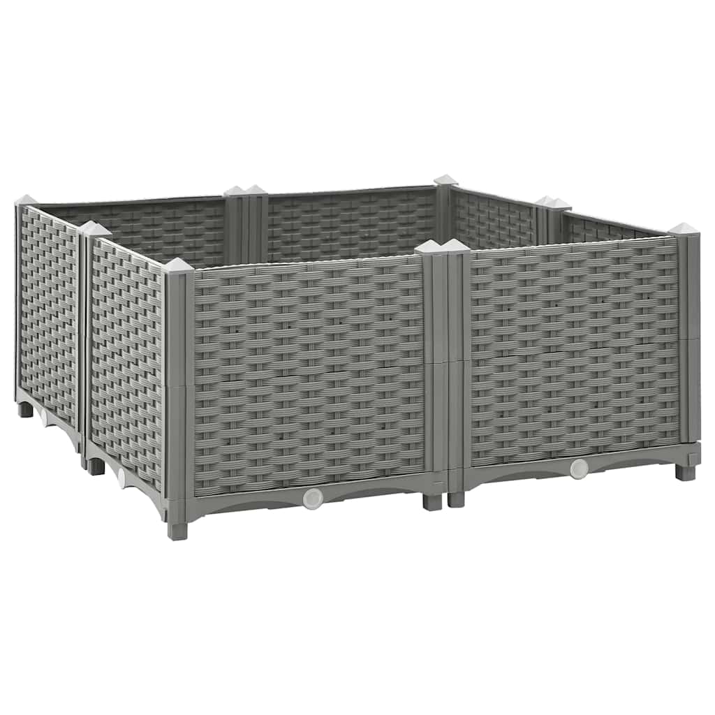 VidaXL Pflanzgefäß erhöht 80x80x38 cm Polypropylen