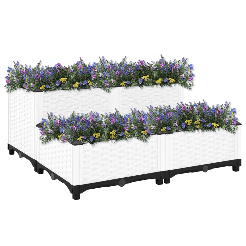 Vidaxl Planter hævede 80x80x38 cm polypropylen