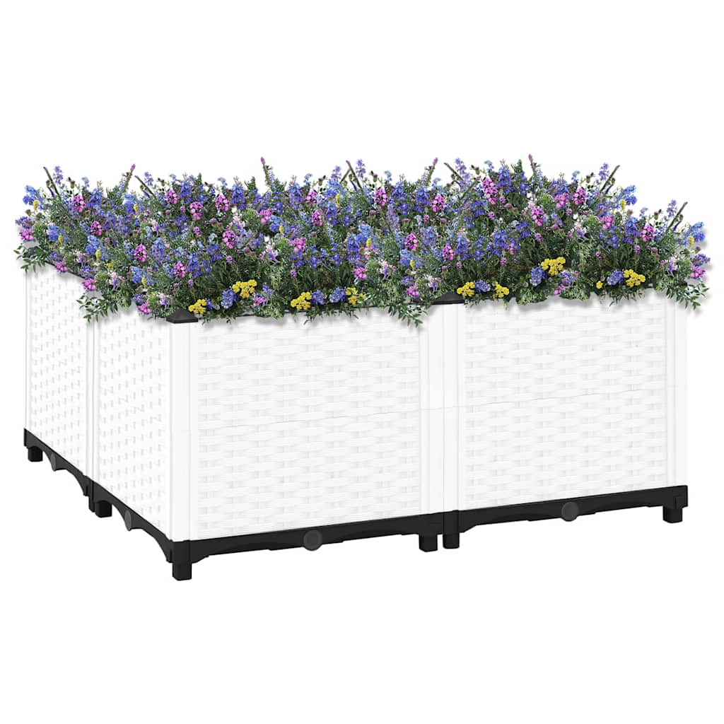 VidaXL Pflanzgefäß erhöht 80x80x38 cm Polypropylen