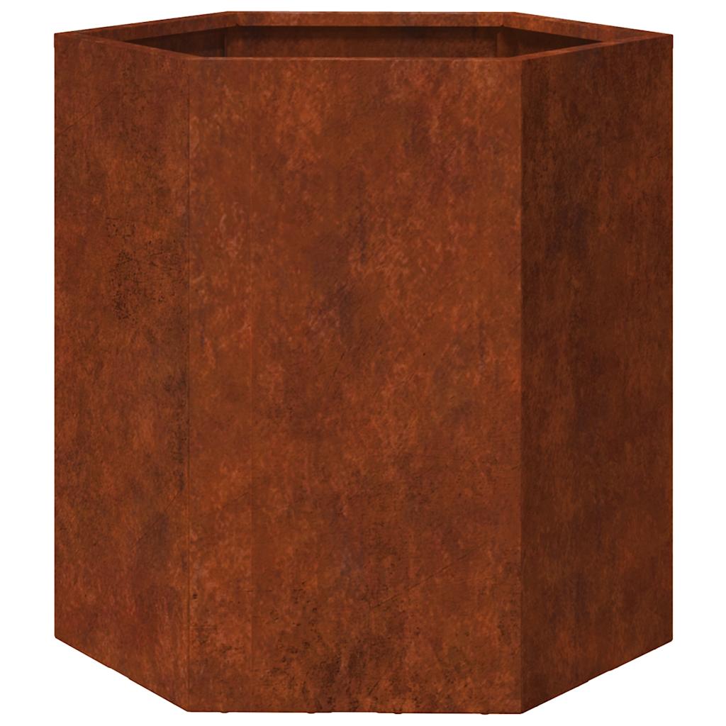 Vidaxx Pflanzgefäß rostig 40x40x45 cm Cortenstahl
