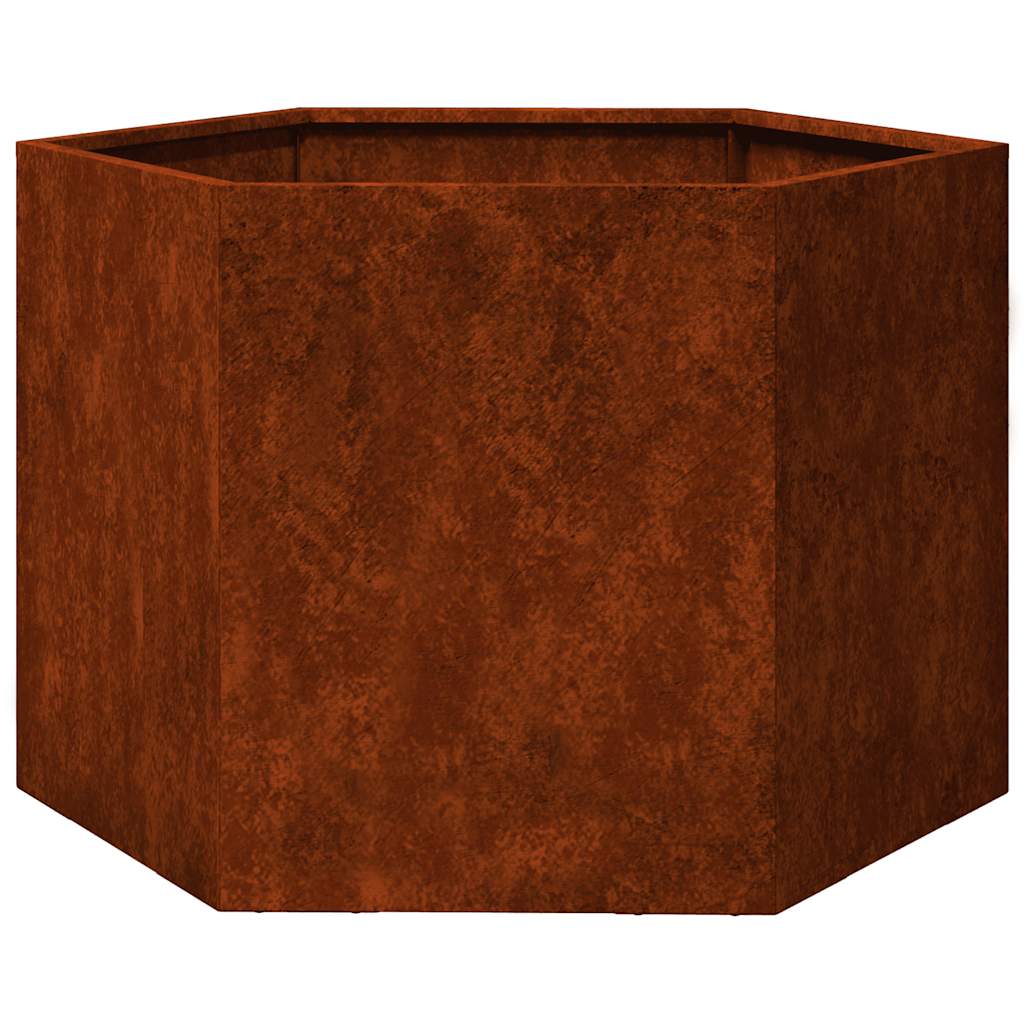 Vidaxx Pflanzgefäß rostig 60x60x45 cm Cortenstahl