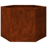 Vidaxx Pflanzgefäß rostig 60x60x45 cm Cortenstahl