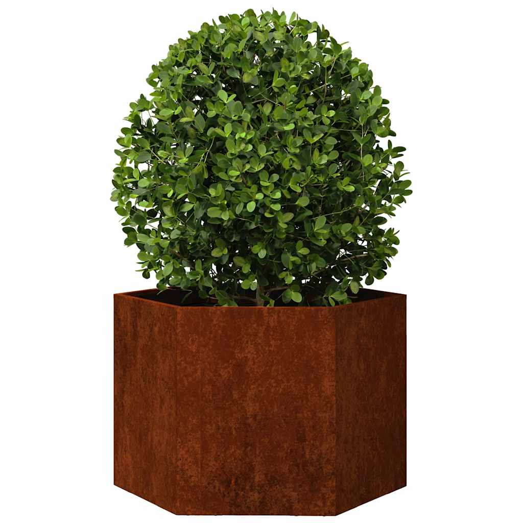 Vidaxx Pflanzgefäß rostig 60x60x45 cm Cortenstahl