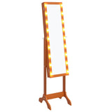 Vidaxx freistehender Spiegel mit LEDs 34x37x146 cm