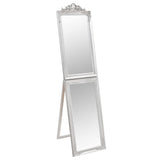 Vidaxx Spiegel freistehend 40x160 cm weiß silber