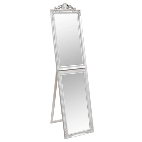 Vidaxx Spiegel freistehend 40x160 cm weiß silber