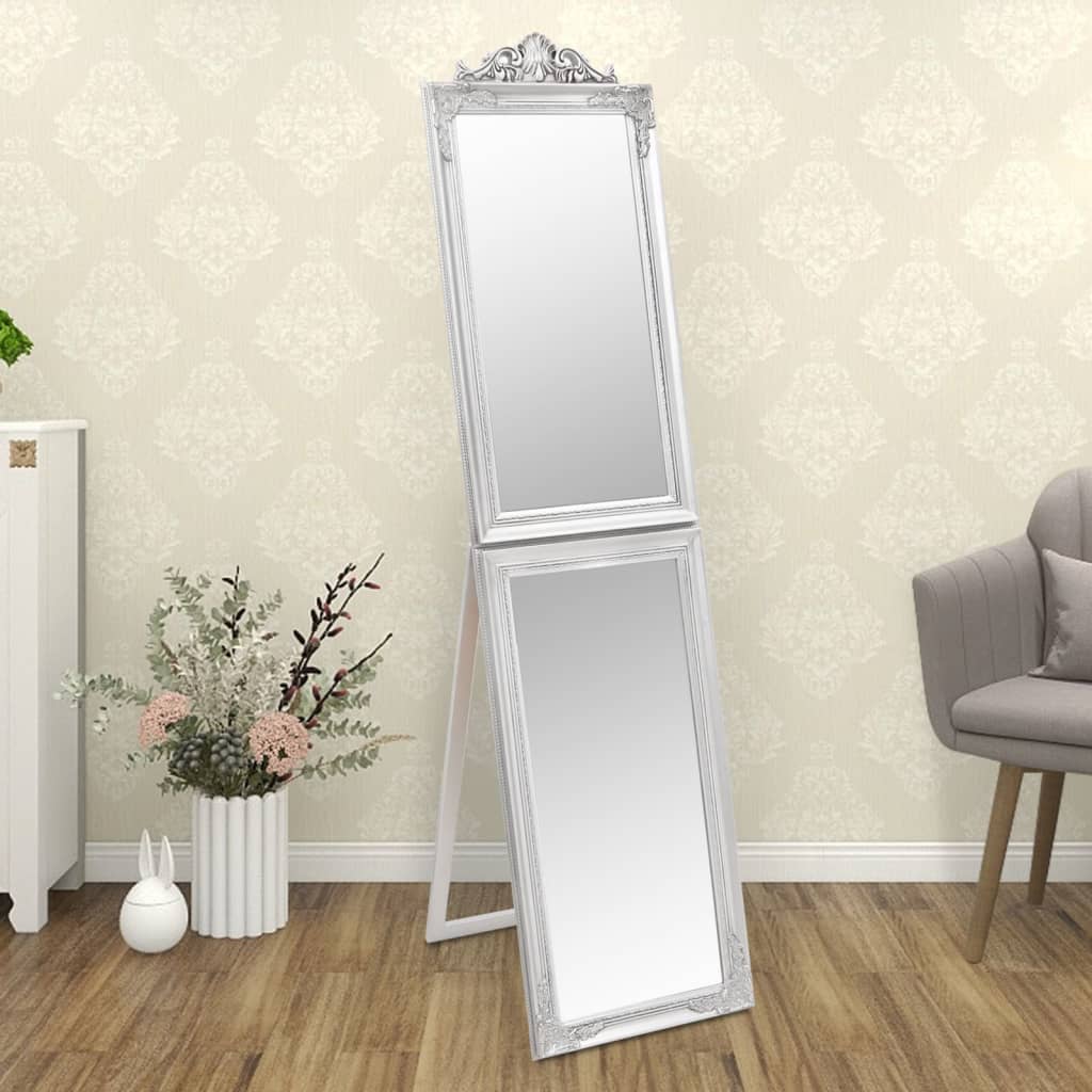 Vidaxl Mirror odłączone 45x180 cm biały srebrny kolorowy