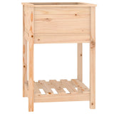 Vidaxx Pflanzgefäß mit Ablage 54x54x81 cm massives Kiefernholz