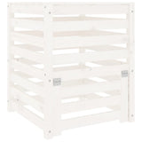 Vidaxx Kompostbehälter 63,5x63,5x77,5 cm massives Kiefernholz weiß