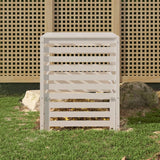 Vidaxx Kompostbehälter 82,5x82,5x99,5 cm massives Kiefernholz weiß