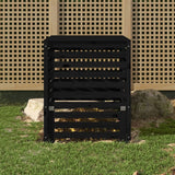 Vidaxx Kompostbehälter 82,5x82,5x99,5 cm massives Kiefernholz schwarz