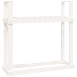 Vidaxx Kaminholzregal 110x35x108,5 cm massives Kiefernholz weiß