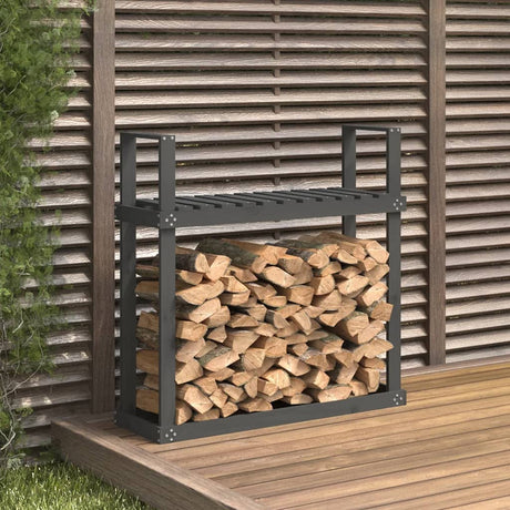 Vidaxx Kaminholzregal 110x35x108,5 cm massives Kiefernholz grau