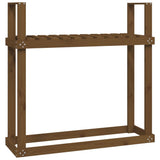 Vidaxx Kaminholzregal 110x35x108,5 cm massives Kiefernholz honigbraun