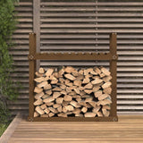 Vidaxx Kaminholzregal 110x35x108,5 cm massives Kiefernholz honigbraun