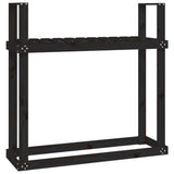 Vidaxx Kaminholzregal 110x35x108,5 cm massives Kiefernholz schwarz