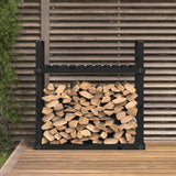 Vidaxx Kaminholzregal 110x35x108,5 cm massives Kiefernholz schwarz