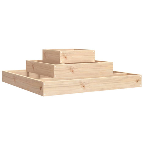 Vidaxx Pflanzgefäß 80x80x27 cm massives Kiefernholz