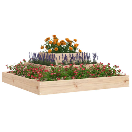 Vidaxx Pflanzgefäß 80x80x27 cm massives Kiefernholz