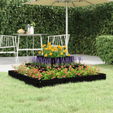 Vidaxx Pflanzgefäß 80x80x27 cm massives Kiefernholz schwarz