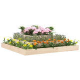 VidaXL Pflanzgefäß 110x110x27 cm aus massivem Kiefernholz