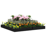 Vidaxl Planter Big 110x110x27 cm pevná borovice černá