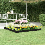 Vidaxx Pflanzgefäß 110x110x27 cm massives Kiefernholz schwarz