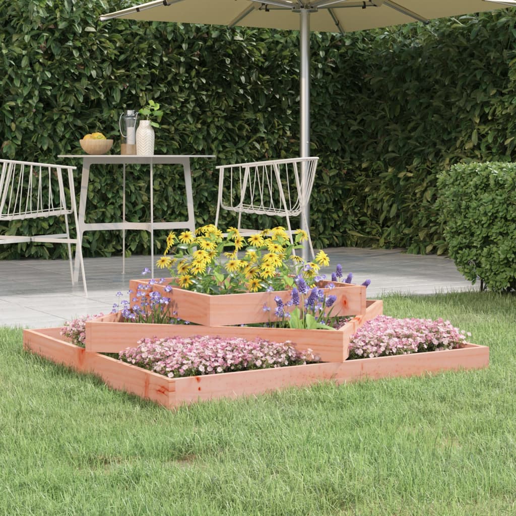 Vidaxl plantenbak 112x112x27 cm massief douglashout