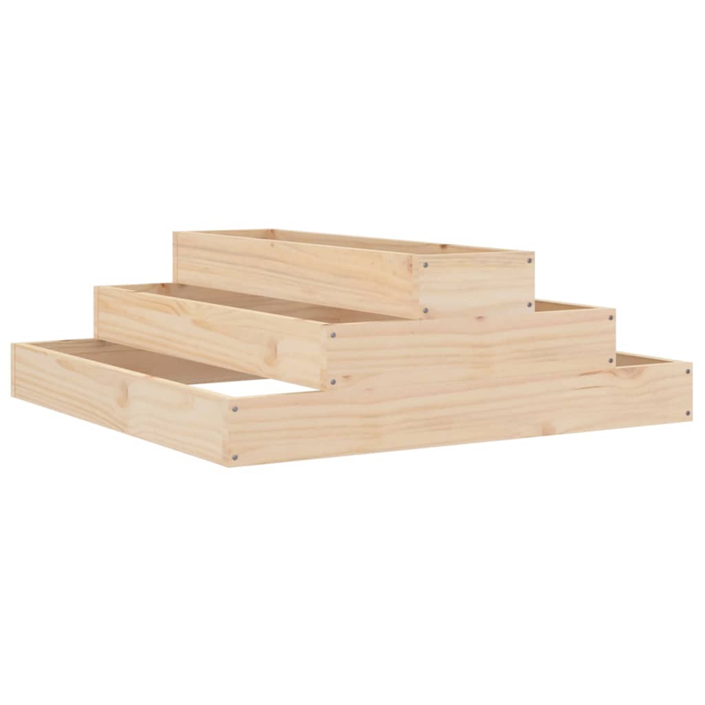 Vidaxx Pflanzgefäß 80x80x27 cm massives Kiefernholz