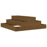 Vidaxx Pflanzgefäß 80x80x27 cm massives Kiefernholz honigbraun