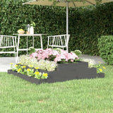 Vidaxx Pflanzgefäß 110x110x27 cm massives Kiefernholz grau