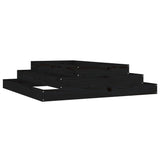 Vidaxx Pflanzgefäß 110x110x27 cm massives Kiefernholz schwarz